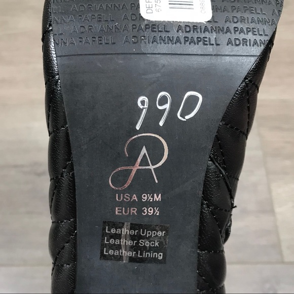 50% Off Sale! ADRIANNA PAPELL • Leather Sz 9 1/2M - Picture 7 of 12